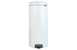 Brabantia 30 Litre Newlcon Pedal Bin - White.